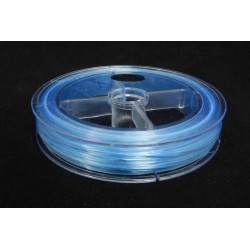 ELASTIC CORD, FLOSS, 0.6MM, LIGHT BLUE. SOLD BY SPOOL.